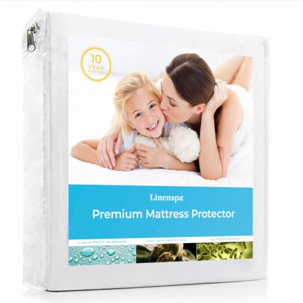 Linenspa Premium Mattress Protector for Liquids/Dust Mites/Allergen Sz Twin XL